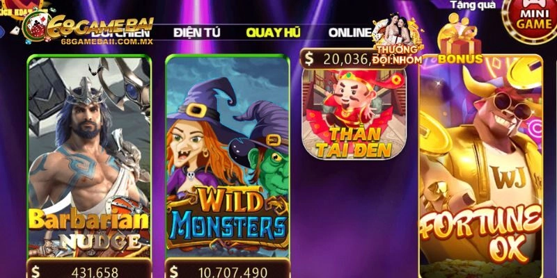 68 game bài giới thiệu cực nhiều trò quay hũ