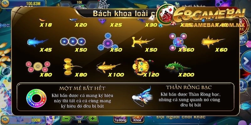 Cách sử dụng vũ khí đơn giản tại Bắn Cá 68 Game Bài