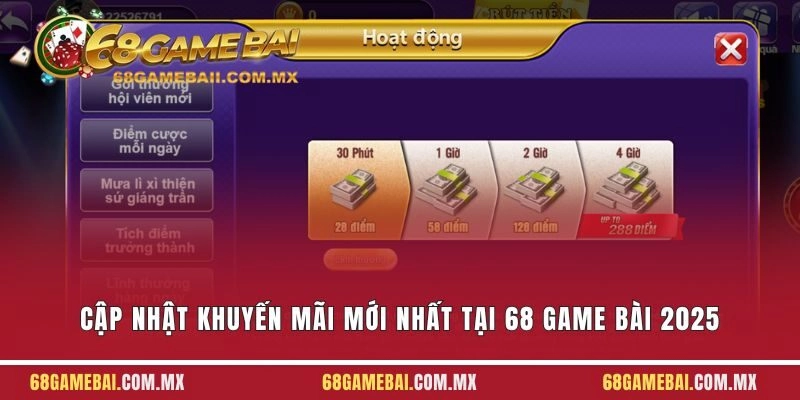 Cập Nhật Khuyến Mãi Mới Nhất Tại 68 Game Bài 2025 Chi Tiết