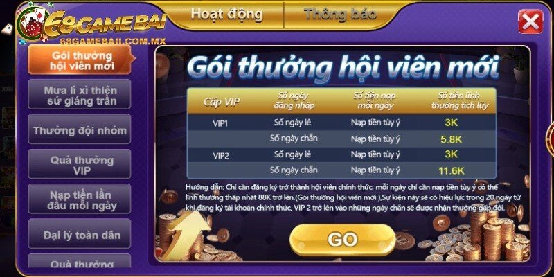 Cập nhật khuyến mãi mới nhất tại 68 Game Bài 2025