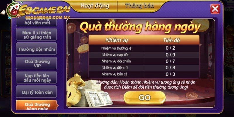Hướng dẫn cách tham gia các sự kiện và nhận thưởng tại 68 Game Bài