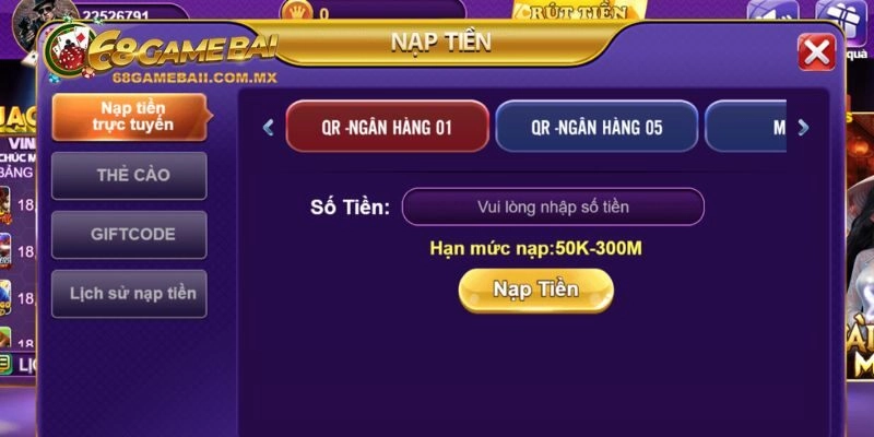Điều kiện nạp tiền 68 game bài hội viên cần tuân thủ