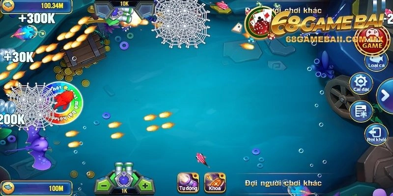 Mẹo hạ gục đàn cá tại 68 Game Bài