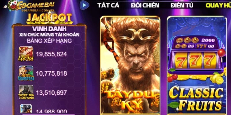 Sân chơi vinh danh khách hàng quay hũ thành công