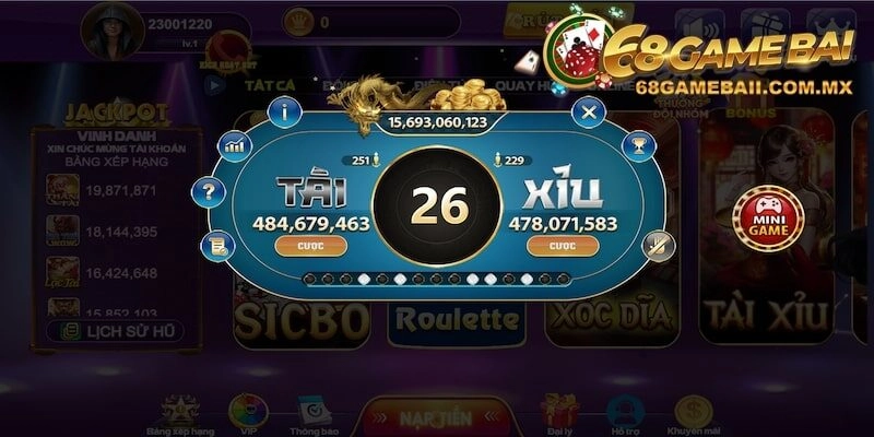 Thông tin ngắn về Tài Xỉu 68 Game Bài
